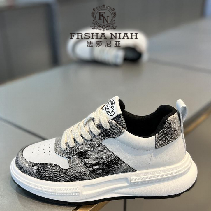 法莎尼亚男鞋潮流百搭软底运动鞋透气网面轻便休闲阿甘鞋男潮鞋