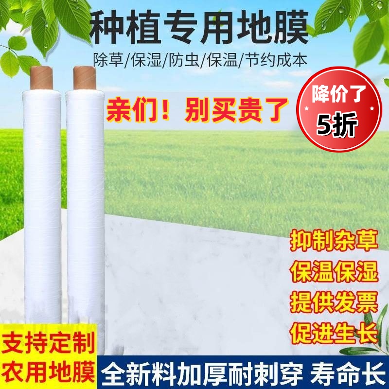 【直销】多功能白地膜拱棚膜透明农用薄膜育苗膜保温保湿蔬菜大棚