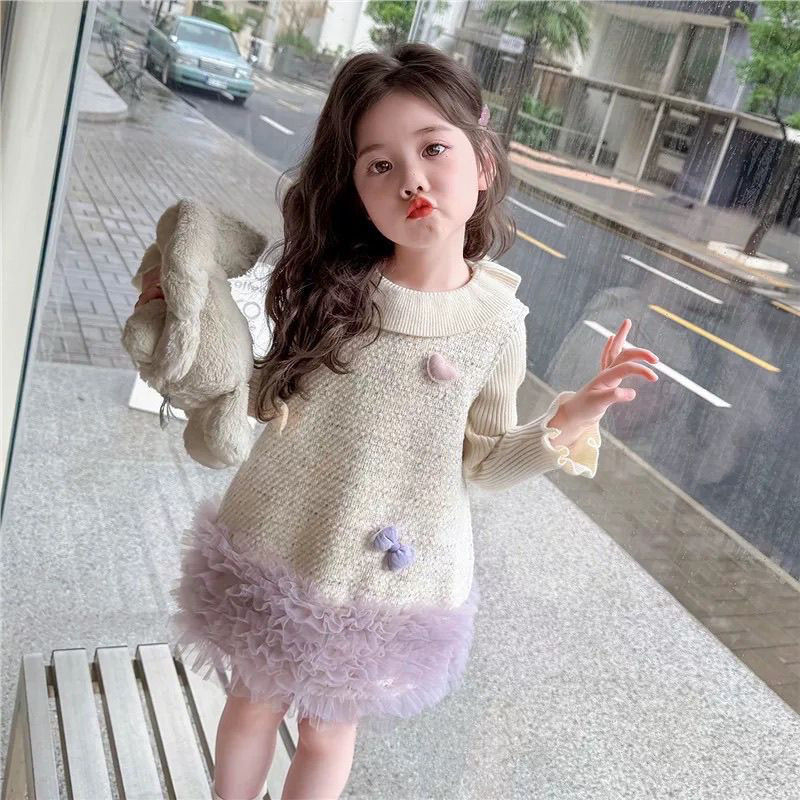 女童2025裙子秋季小女孩洋气背心裙女宝宝无袖连衣裙儿童礼服裙潮