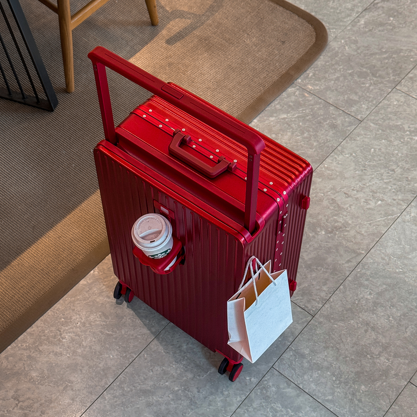 红色结婚行李箱陪嫁箱2025新款旅行箱20寸可登机拉杆箱密码皮箱子