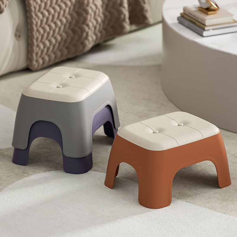 【加厚款】小凳子可叠放家用塑料儿童大人防滑矮凳现代简约便携板凳