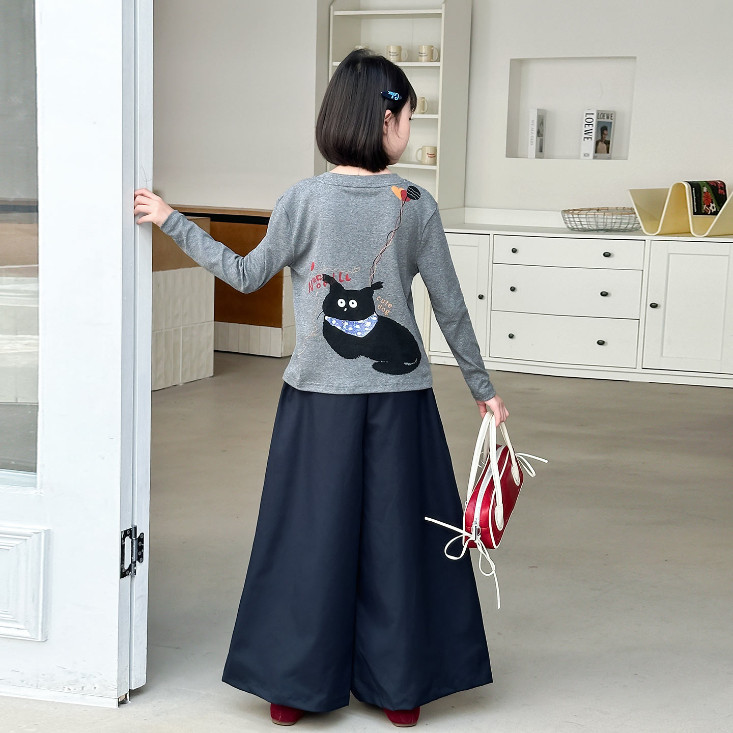 简约潮牌店铺儿童服装2025年新款衣服女童装秋装套装6-12岁高级感