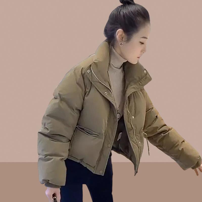 2025秋冬季新款女士棉衣棉服铺棉外套袄小个子短款加绒加厚