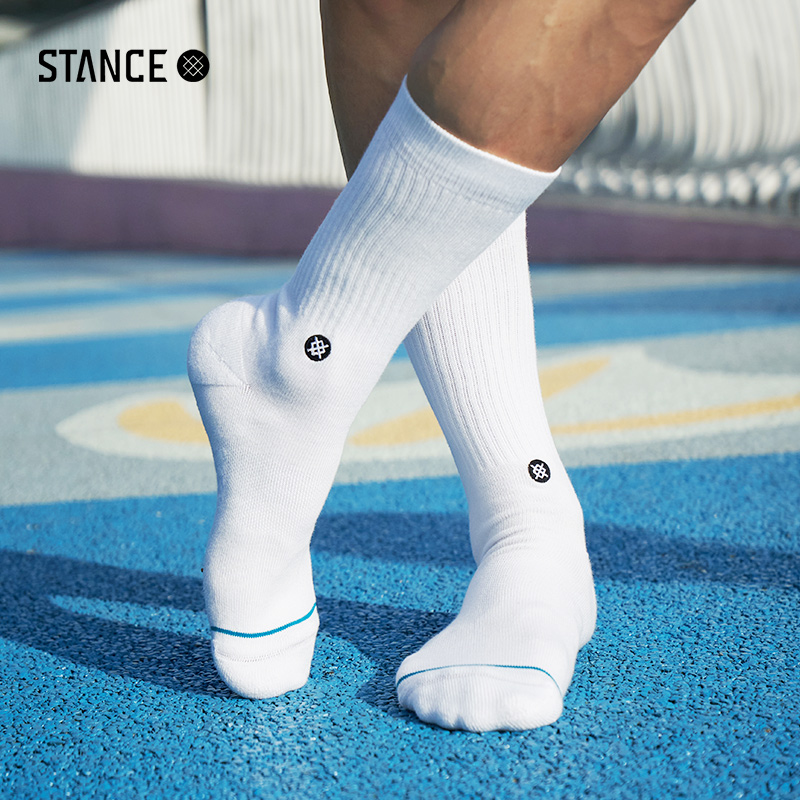【特惠75折】STANCE经典ICON纯色311中筒袜子秋冬棉袜ins休闲袜白袜