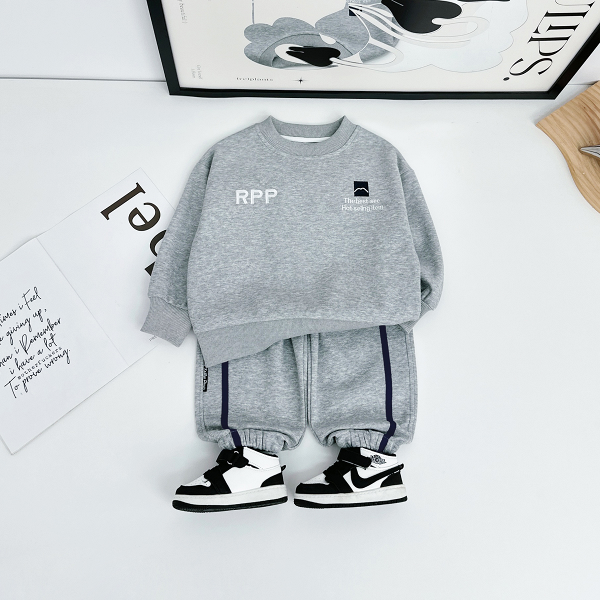 男童套装2025秋新款秋装儿童春秋季两件套 HZ25666 悠悠童话童装