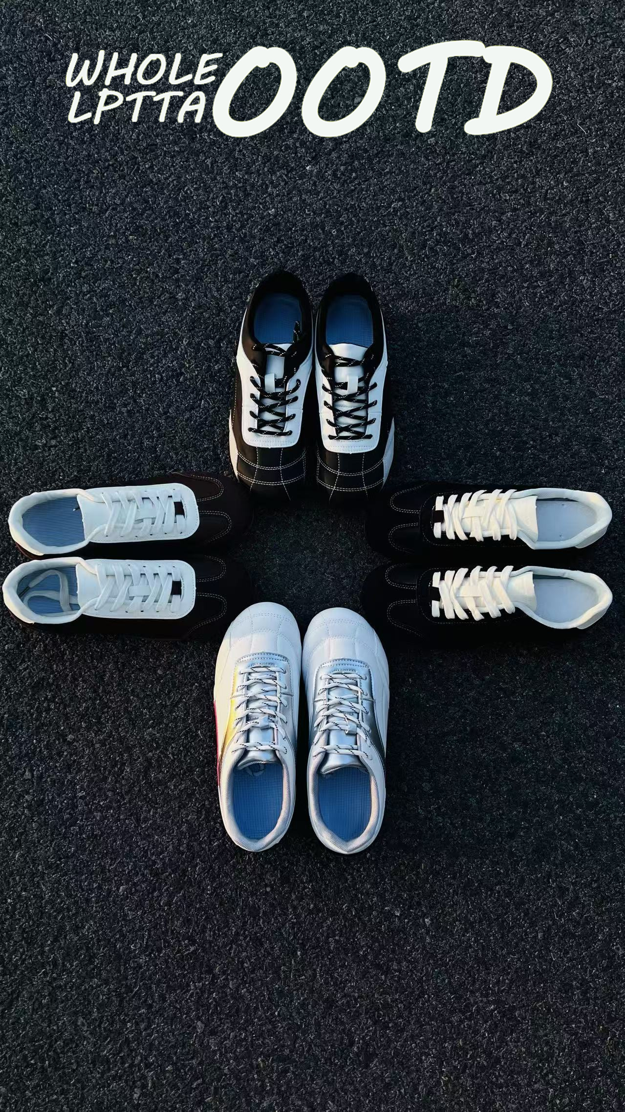 OESY鞋子男夏季ins新款薄底德训鞋 厚底运动复古百搭德训赛车鞋