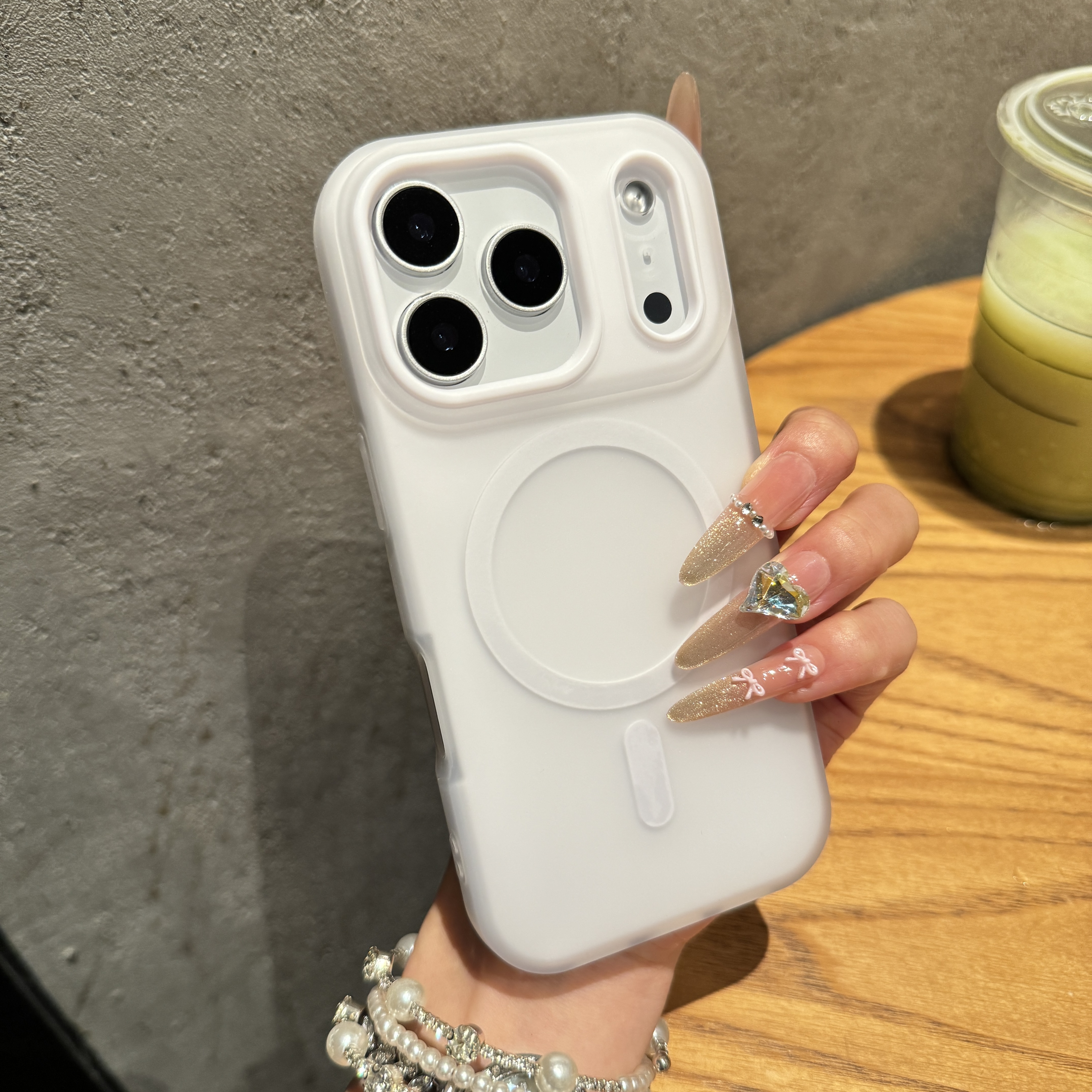 二合一果冻磁吸适用苹果17promax手机壳iPhone16简约15防摔14男女