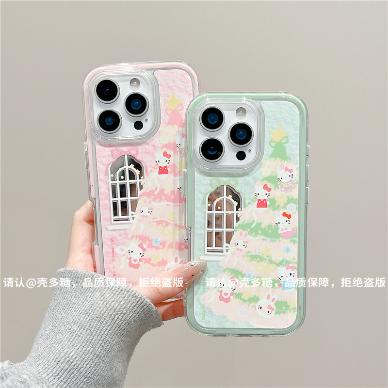 炫彩镜面适用苹果17/iPhone/华为荣耀/OPPO/VIVO/小米/手机壳爆款