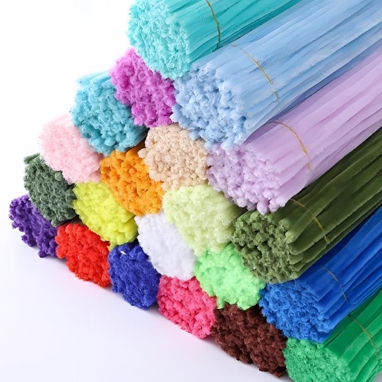 毛根扭扭棒花束手工diy材料全套儿童彩色特密马卡龙色系妞妞棒