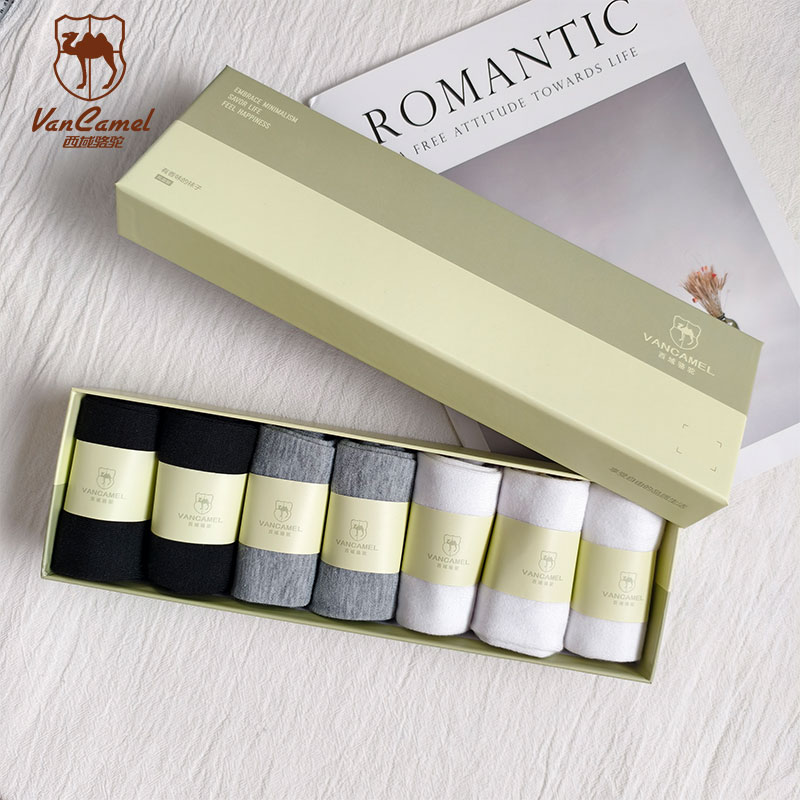 VANCAMEL/西域骆驼情侣抗菌休闲长袜秋季新款XYLT-WZ666-7s