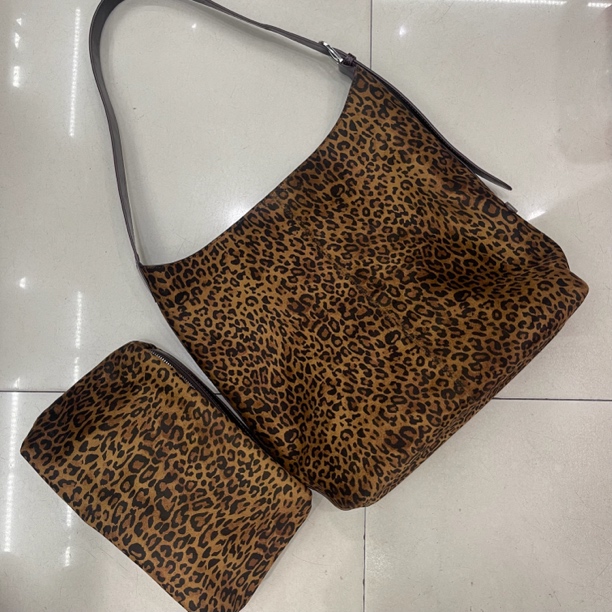 手拎包耐磨磨砂单肩单肩包托特包韩式豹纹零钱包