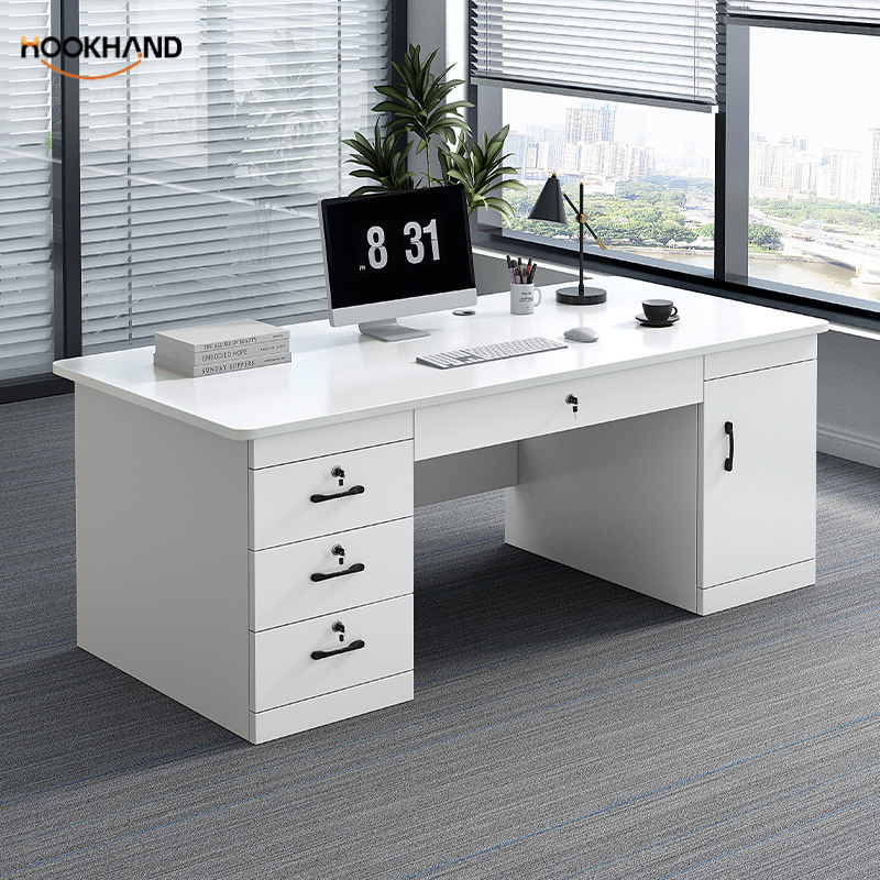 办公桌简约现代家用电脑桌抽屉办公室桌椅组合书桌单人桌子工作台