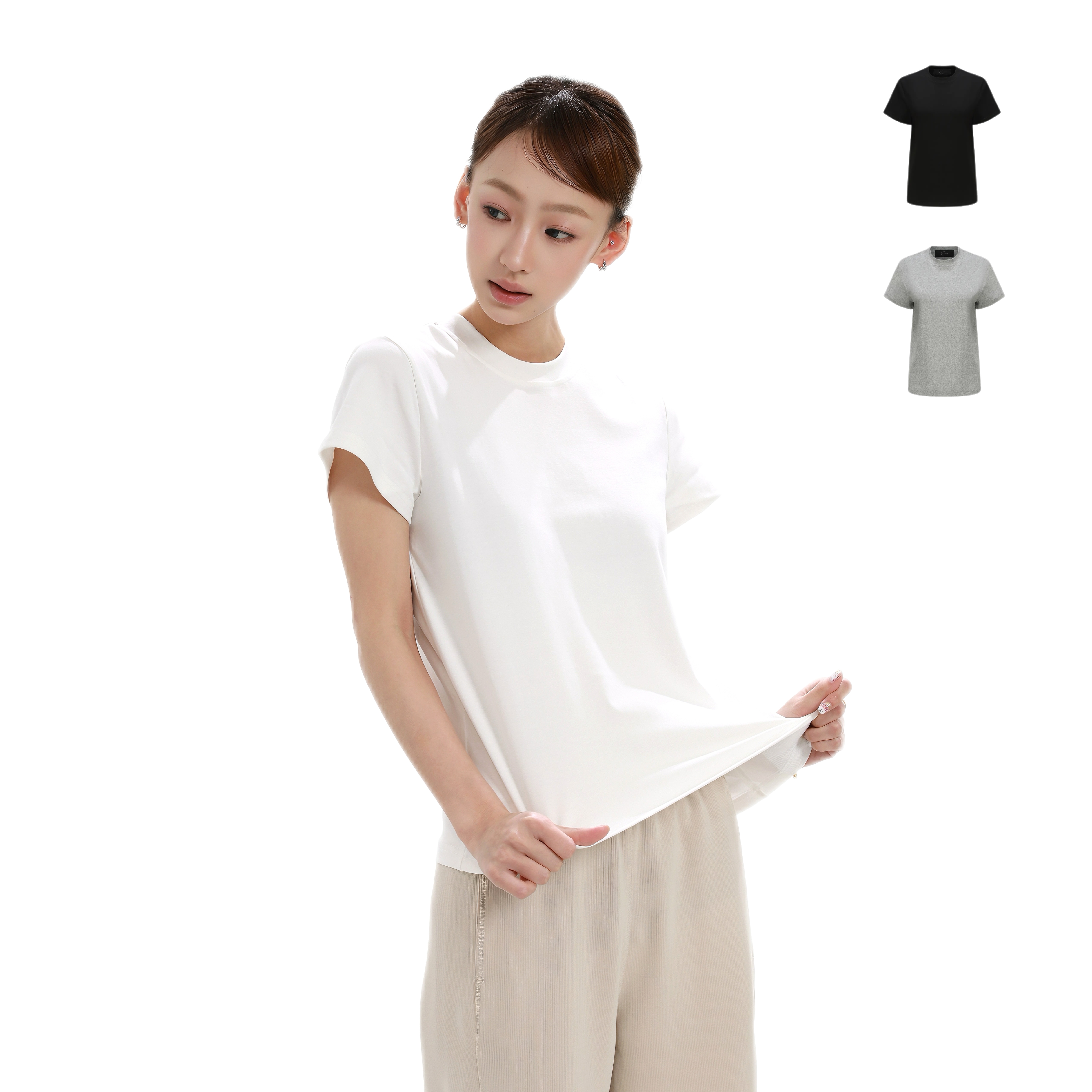 AFFLATUS BUG灵感漏洞 24春夏新款三色女生短袖！立体精调剪裁极简