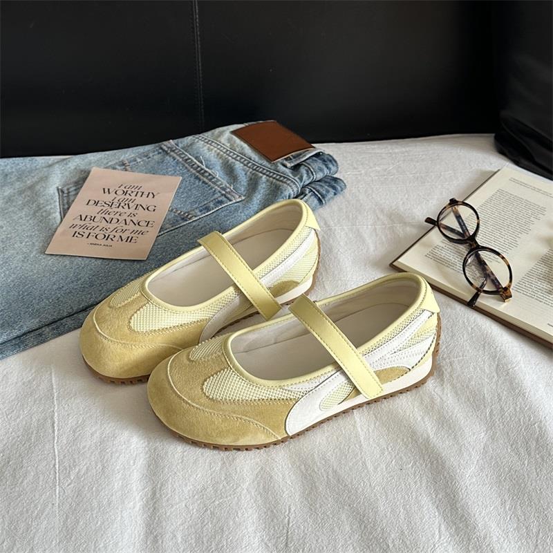 夏季新款韩版平底魔术贴玛丽珍鞋女外穿休闲百搭沙滩浅口单鞋