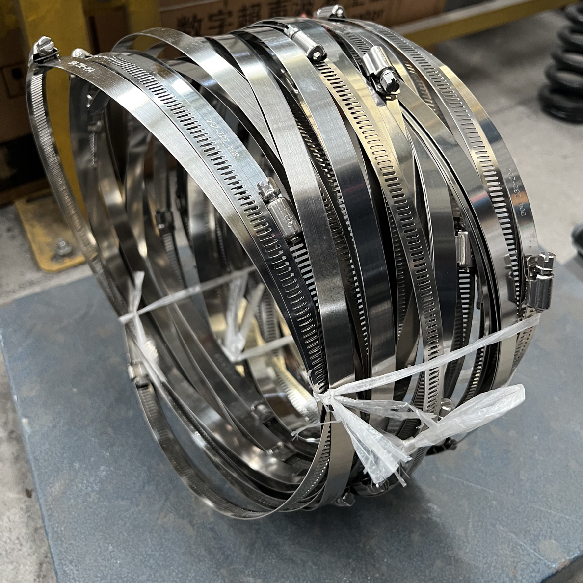 振动筛喉箍不锈钢卡箍旋振筛绷网圈直径400mm-2米 3根起拍