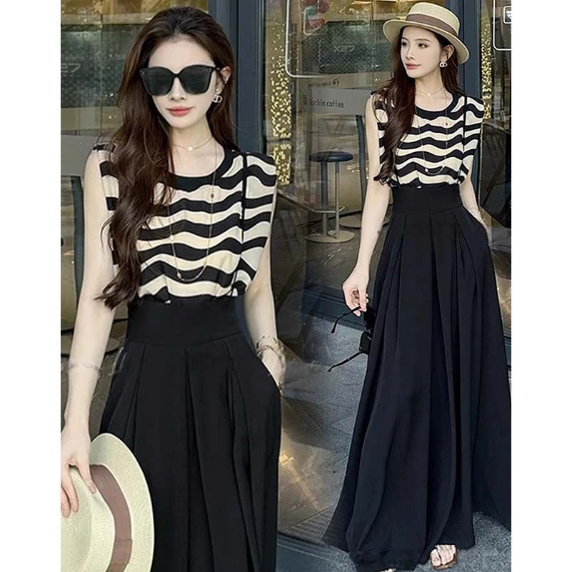 【两件套】静奢风轻职风法式休闲风套装女装国潮新风套装裤D2925