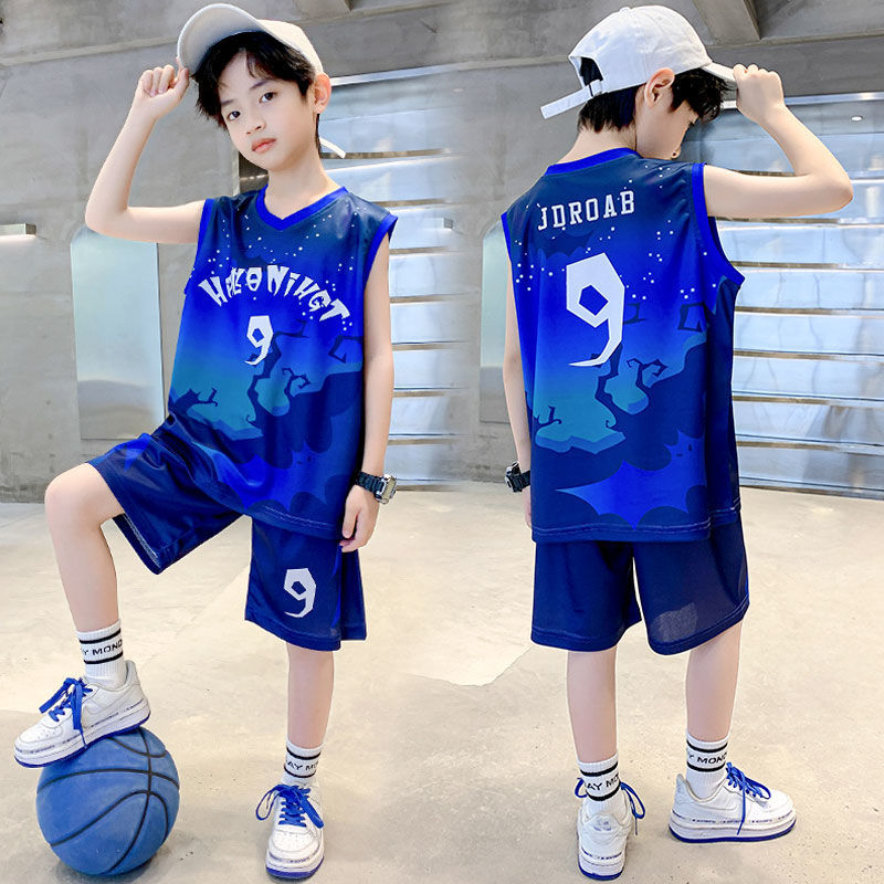 新品巴拉巴拉男童夏装球服套装夏季短袖速干球衣中大儿童装小学生