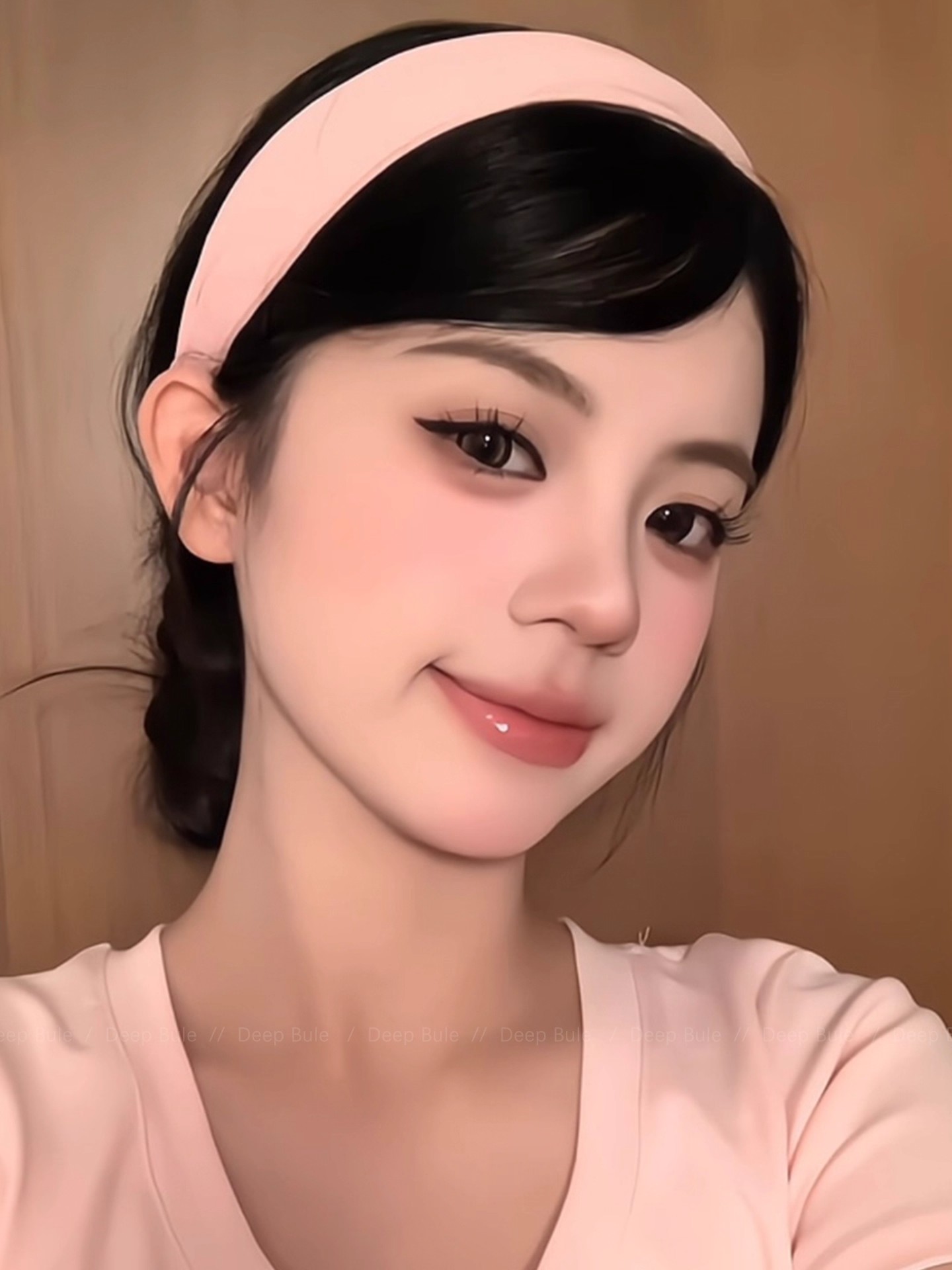 宽边高颅顶粉色发箍女适合夏天的甜美气质日常外戴发卡头箍头饰
