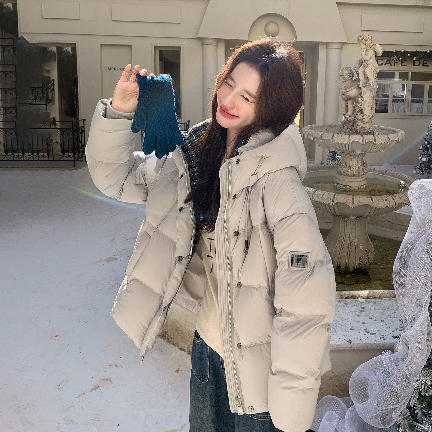 韩版羽绒服女款爆款2025新款冬季宽松巨好看小个子冬装保暖外套