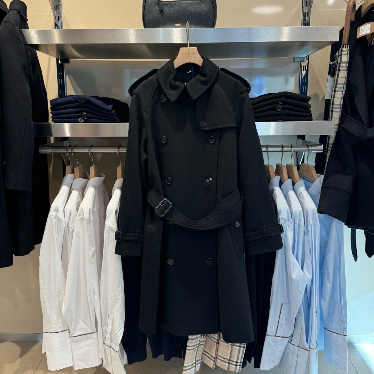 未使用 BURBERRY/博柏利 巴宝莉 女装 毛呢 外套 80911421