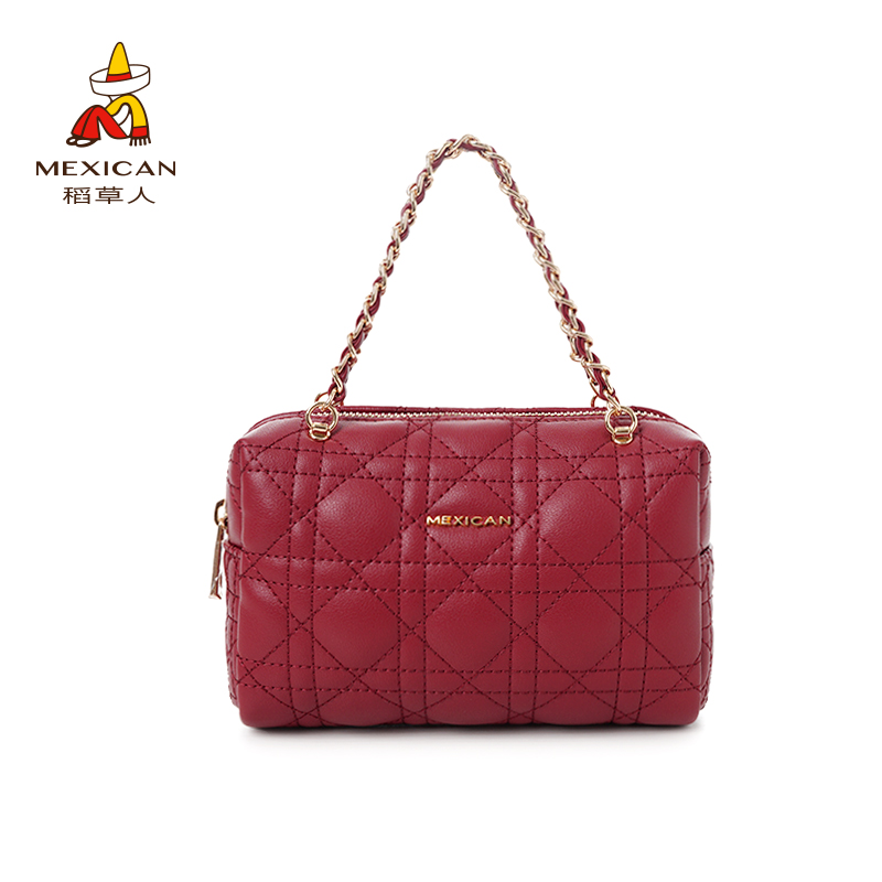 牛皮包时尚轻奢软盒子女士单肩手提包真皮小众