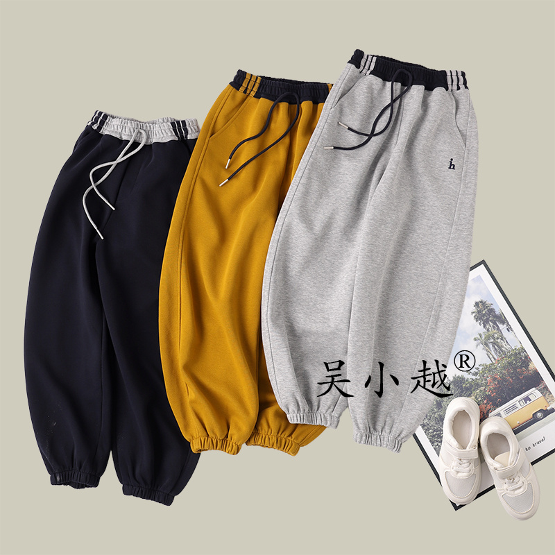 吴小越W1528童装男童裤子秋款儿童长裤男孩卫裤休闲运动裤