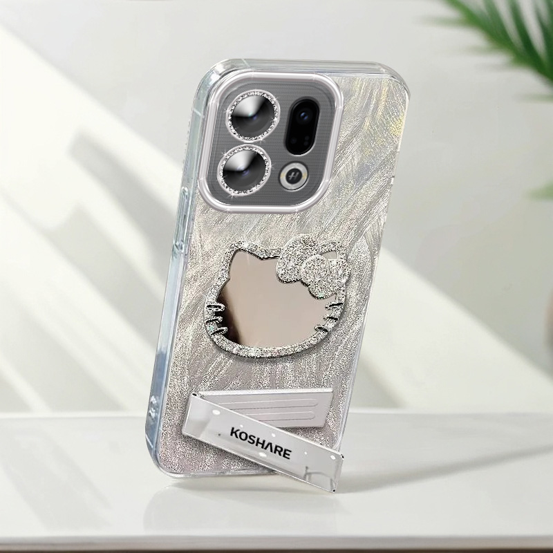 全包摄像头OPPOFindX9手机壳KT猫镜子PLJ110软findx9pro羽纱新款