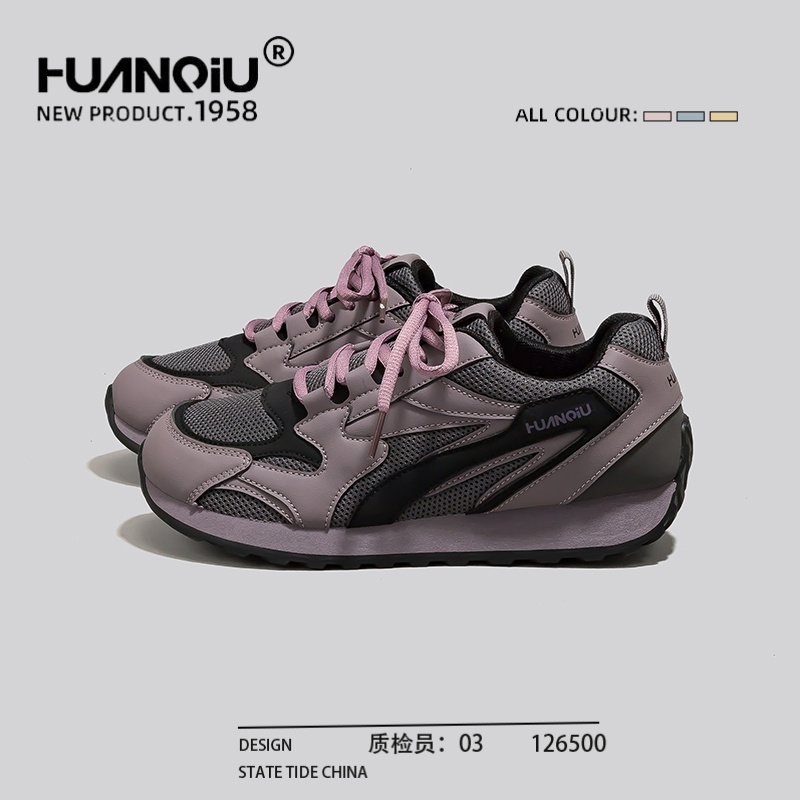 环球网红女鞋2025新款网面防滑跑步鞋夏季透气休闲欧若动感风潮鞋