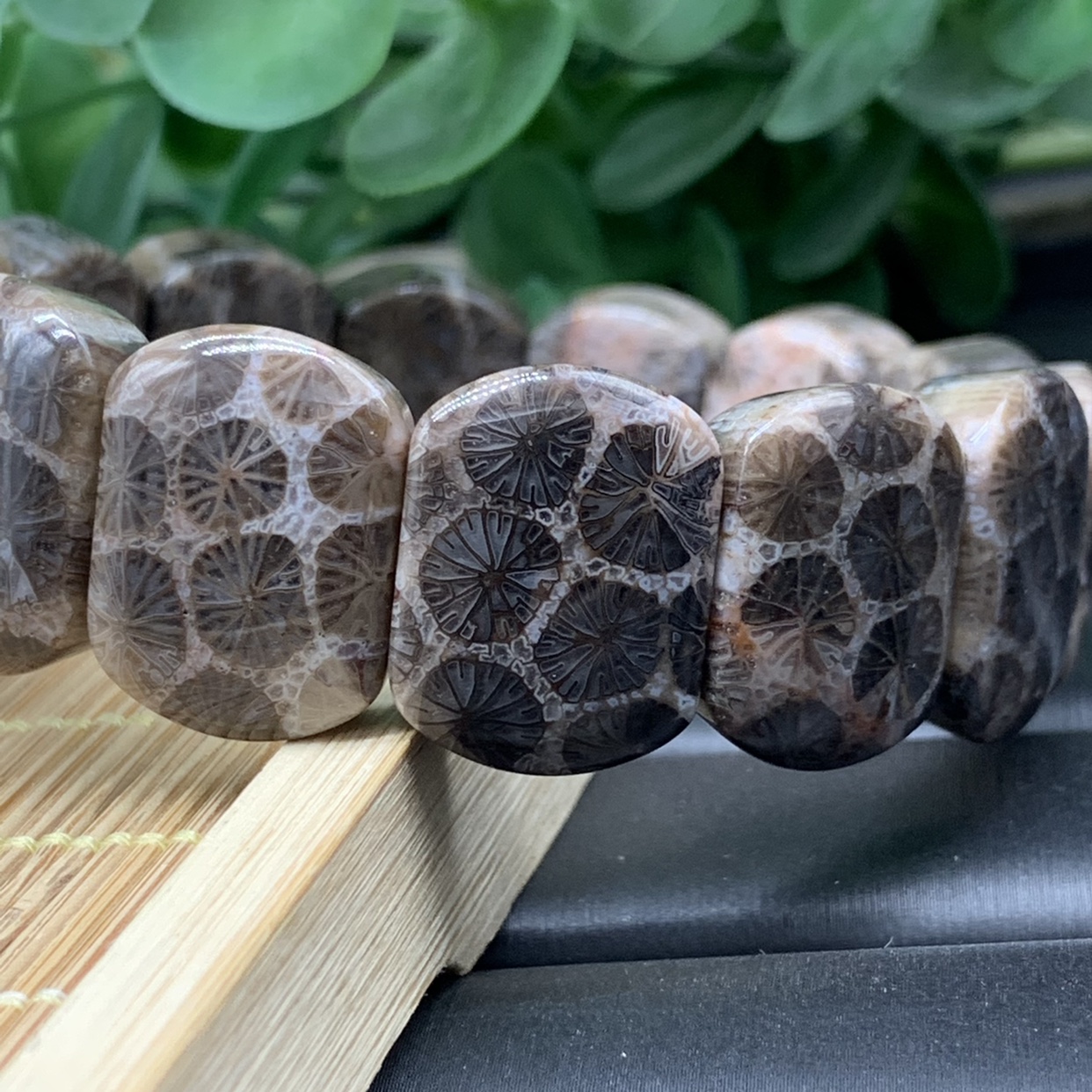 天然珊瑚玉精品手牌直播间选品专用链接手串手链黑花