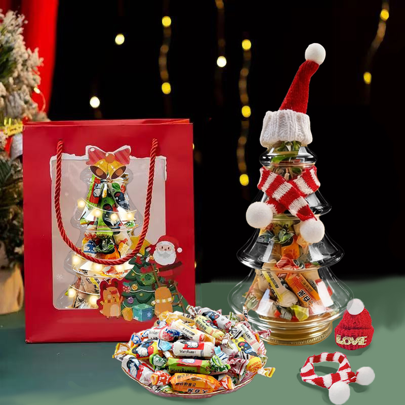 【圣诞糖果】大白兔奶糖巧克力混合味零食礼物盒送小孩女友特产