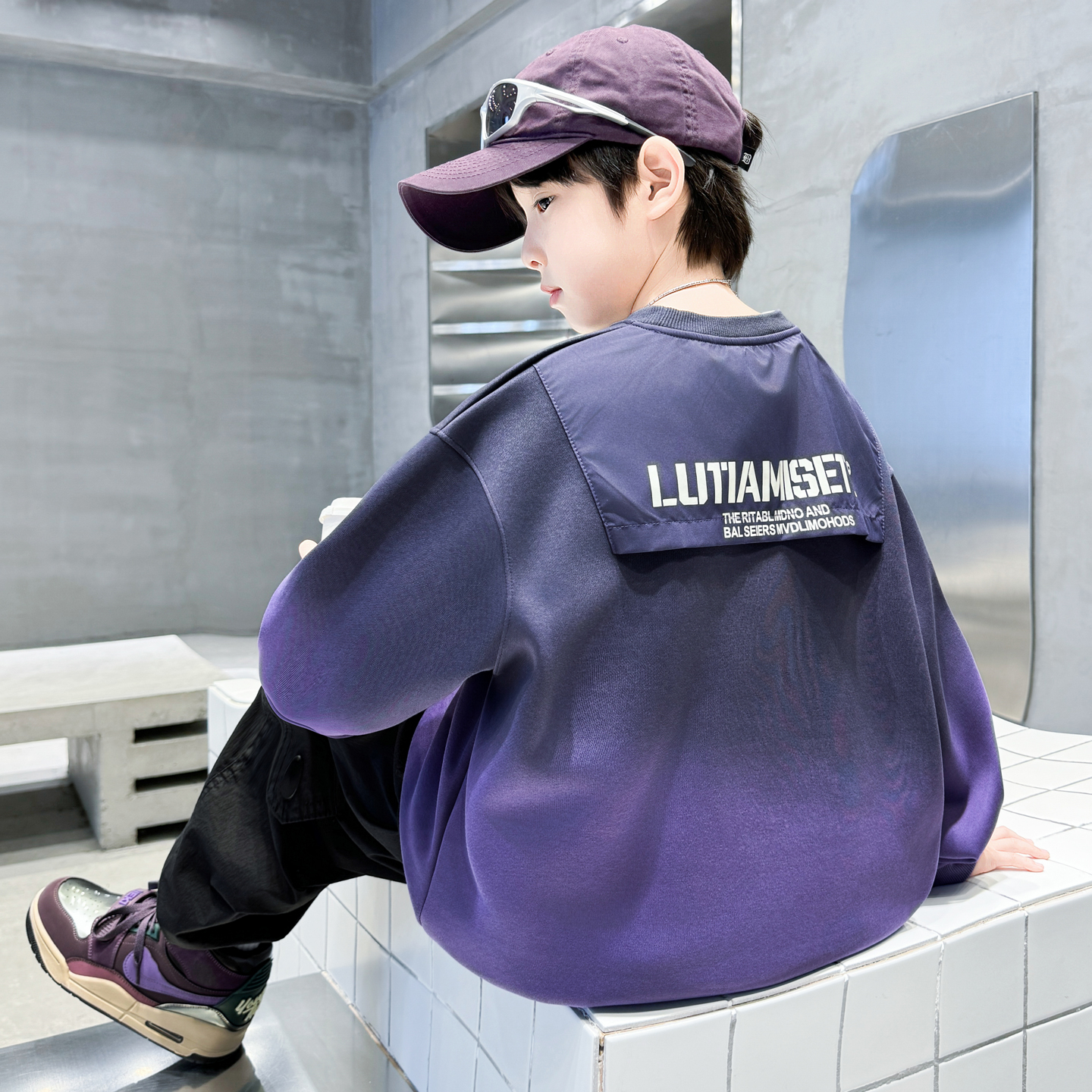 男童卫衣春秋款2025新款中大儿童秋装男孩加绒加厚打底衫秋季上衣