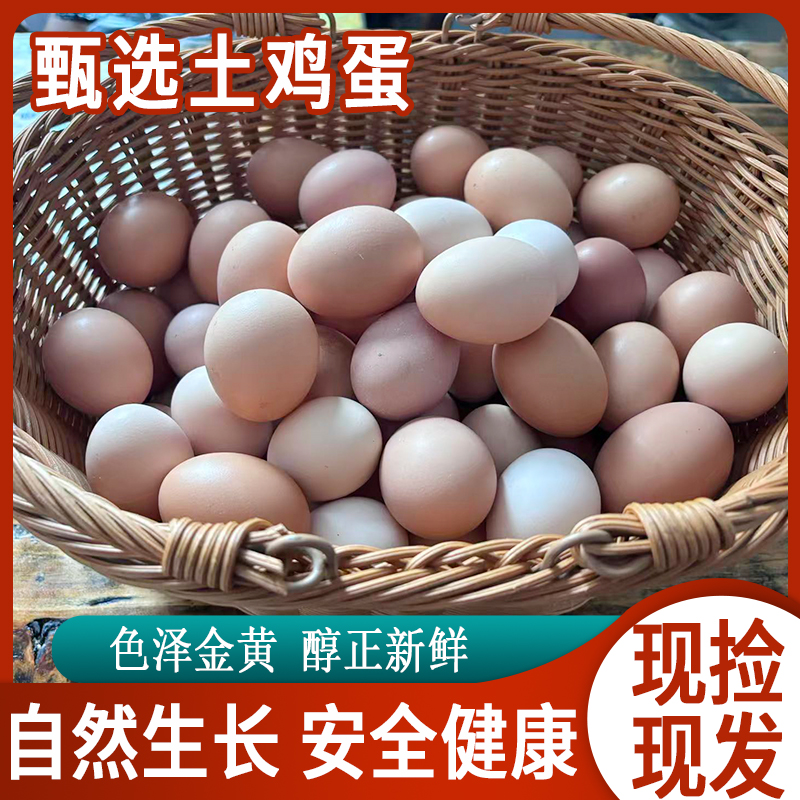 【粉绿混装散养土鸡蛋】40枚山林散养新鲜土鸡蛋山林纯五谷喂养