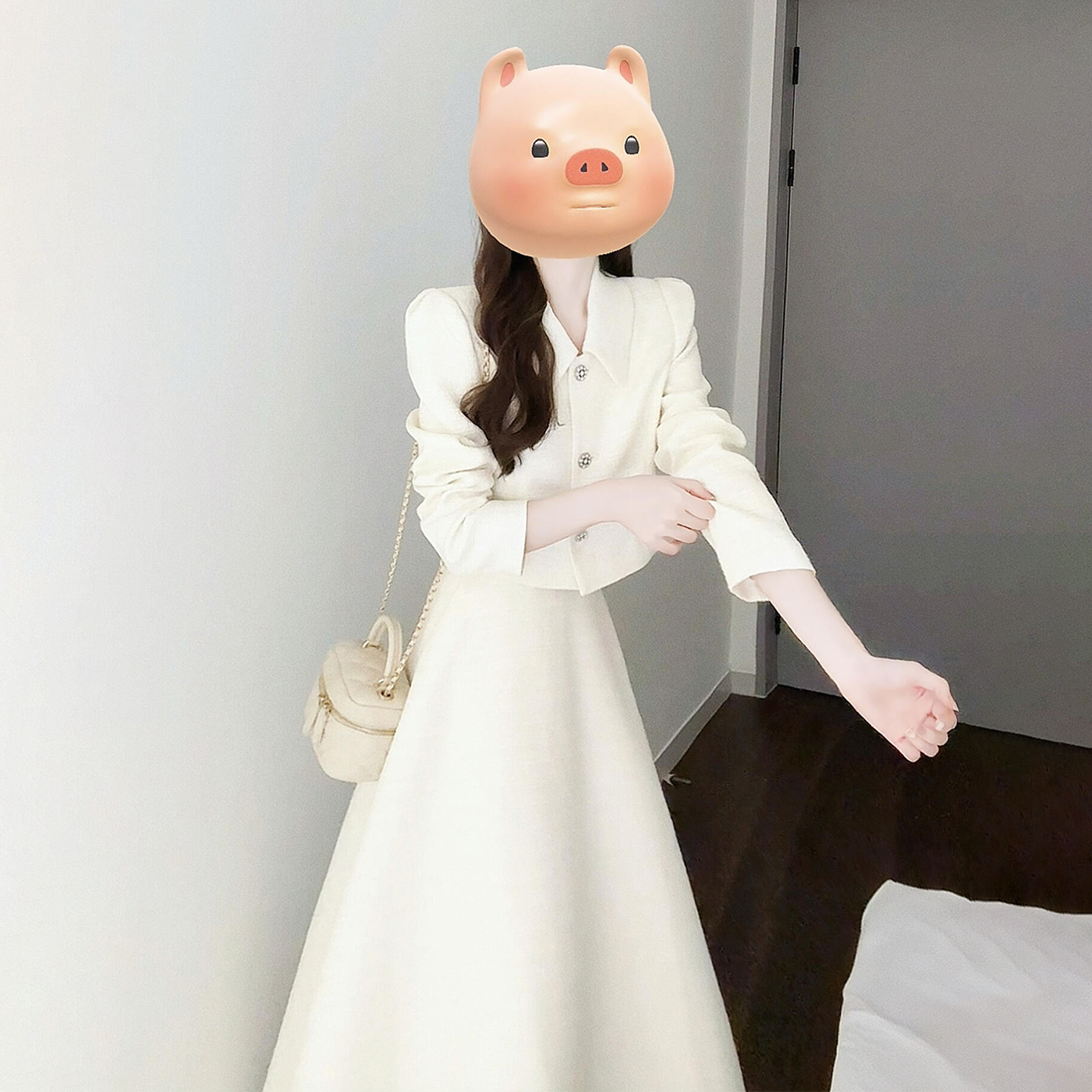 白色西装连衣裙子女2025早秋新款清冷富家千金高级感穿搭套装长裙