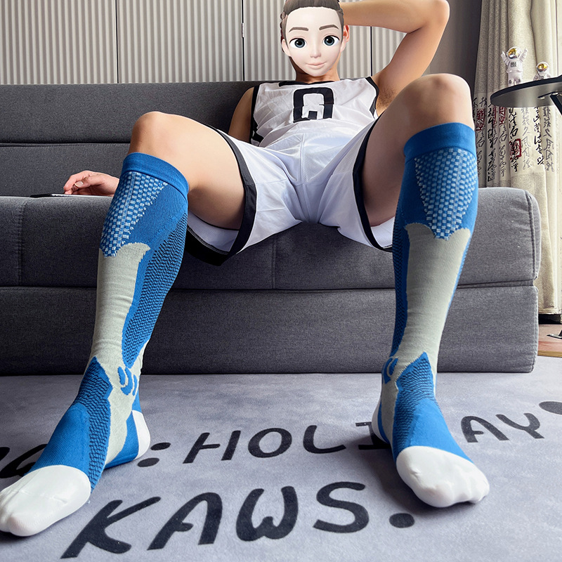 男士压力袜跑步袜足球徒步袜子户外袜专业篮球袜防滑减震高筒袜