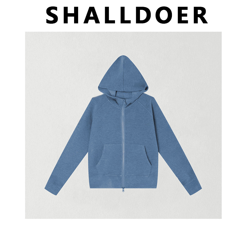 2025冬季新款小众设计极简风厚款宽松连帽卫衣百搭风