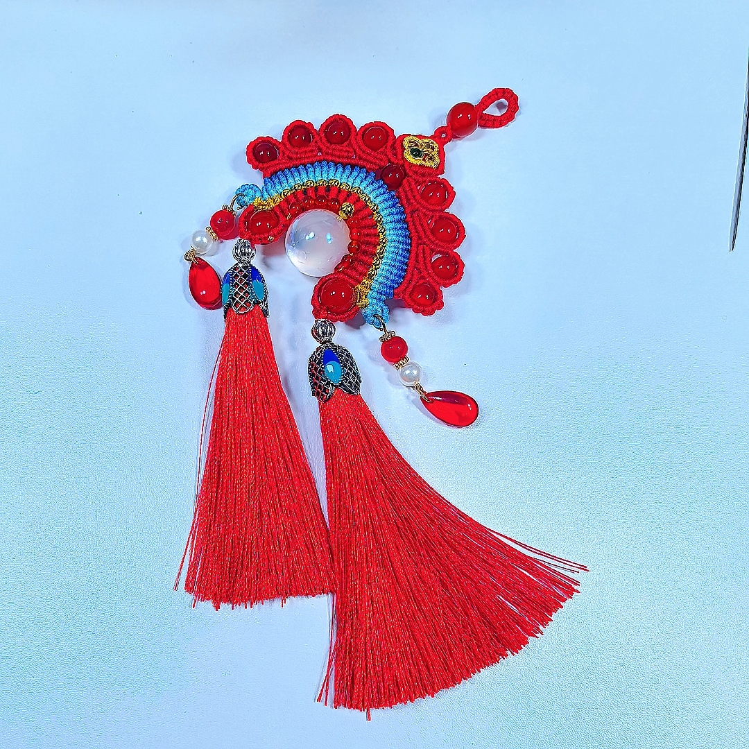 买三送一花嫁凤冠材料包非成品需自行手工编织车挂包挂买5送成品