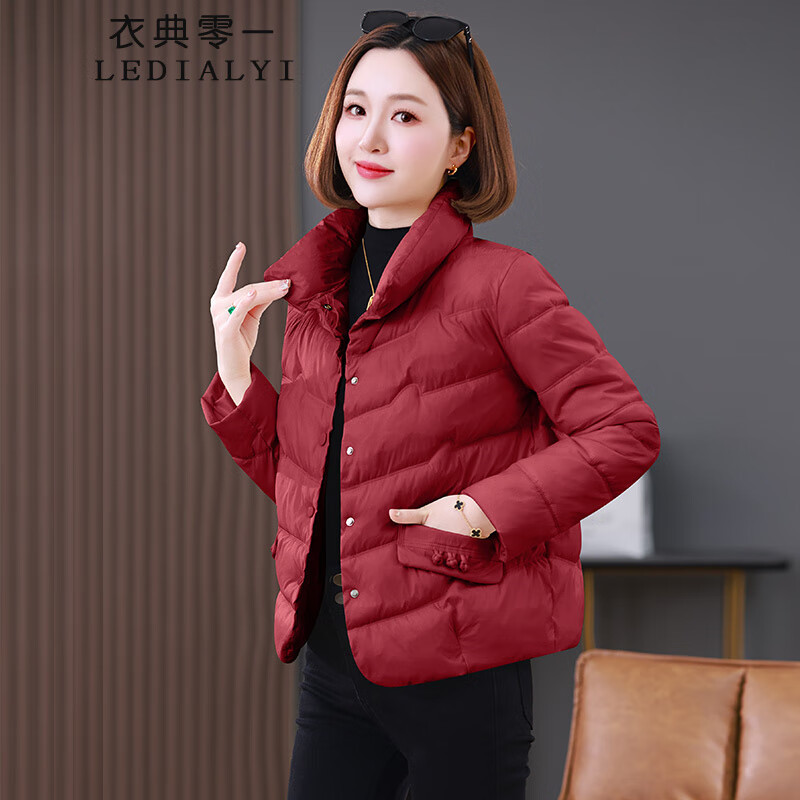 初冬小棉袄中年妈妈时尚棉衣女冬装洋气短款超好看小个子棉服外套