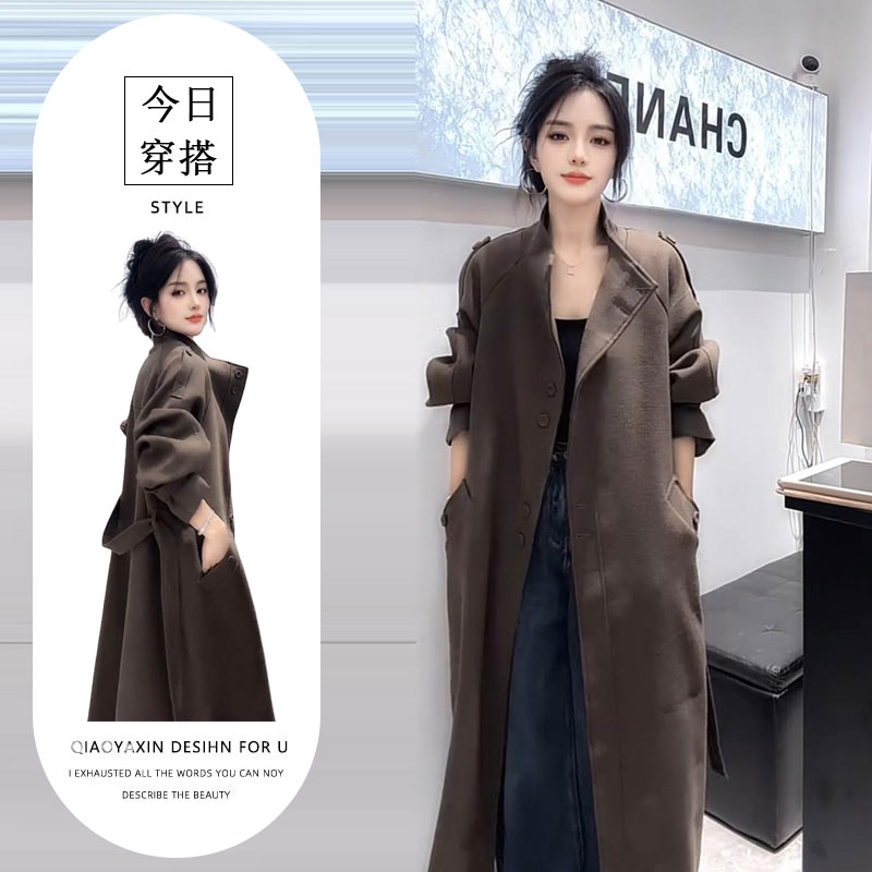 2025秋季新款时尚显瘦气质网红高档洋气女高级百搭宽松大码风衣潮