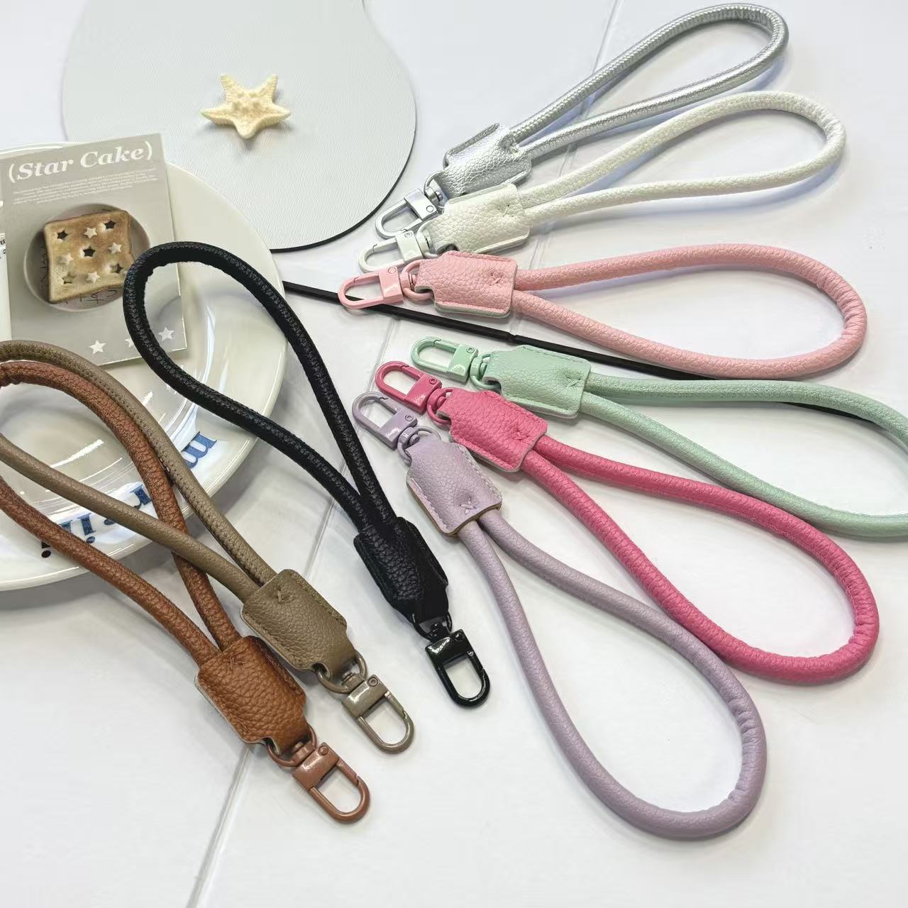 皮绳韩ins风小众高级感秋冬质感皮质挂绳防摔