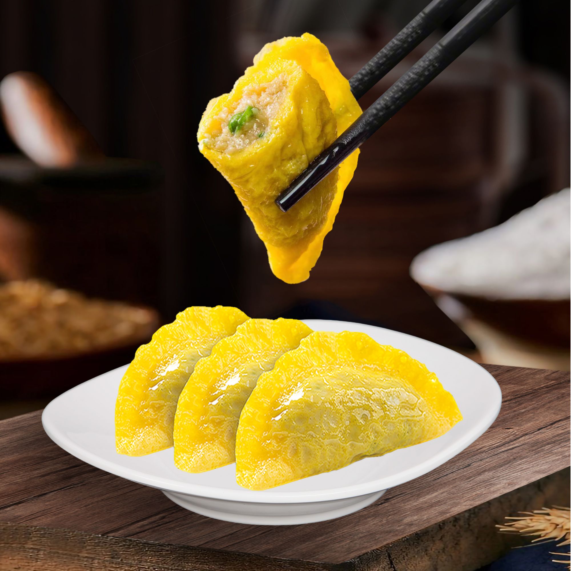 「拍二发三】手工鸡蛋饺火锅蛋饺270g