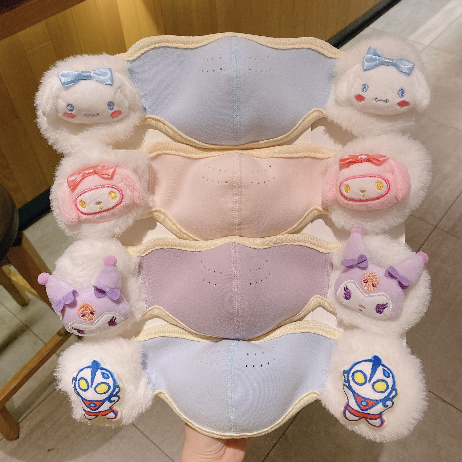 【三个】儿童口罩保暖护耳保暖学生秋冬防风女童防冻耳套加绒加yj