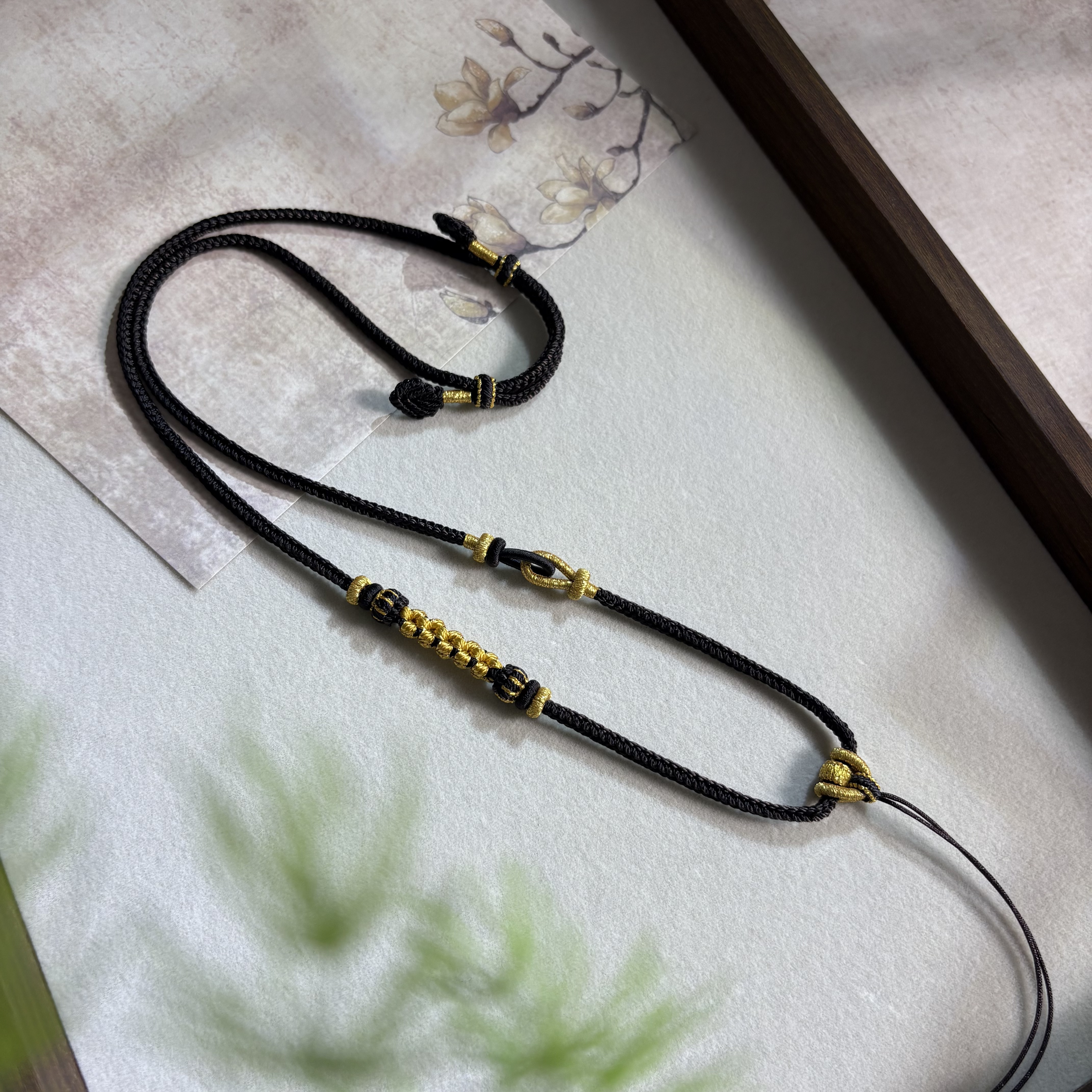 纯手工时尚男女挂脖古风编绳吊坠八宝女士玉坠专用坠配绳-BG-102