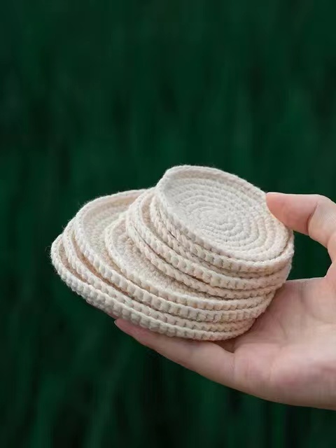 刺子绣茶垫壶承紫砂养壶垫丝瓜杯垫手工编织茶杯垫隔热垫吸水防烫