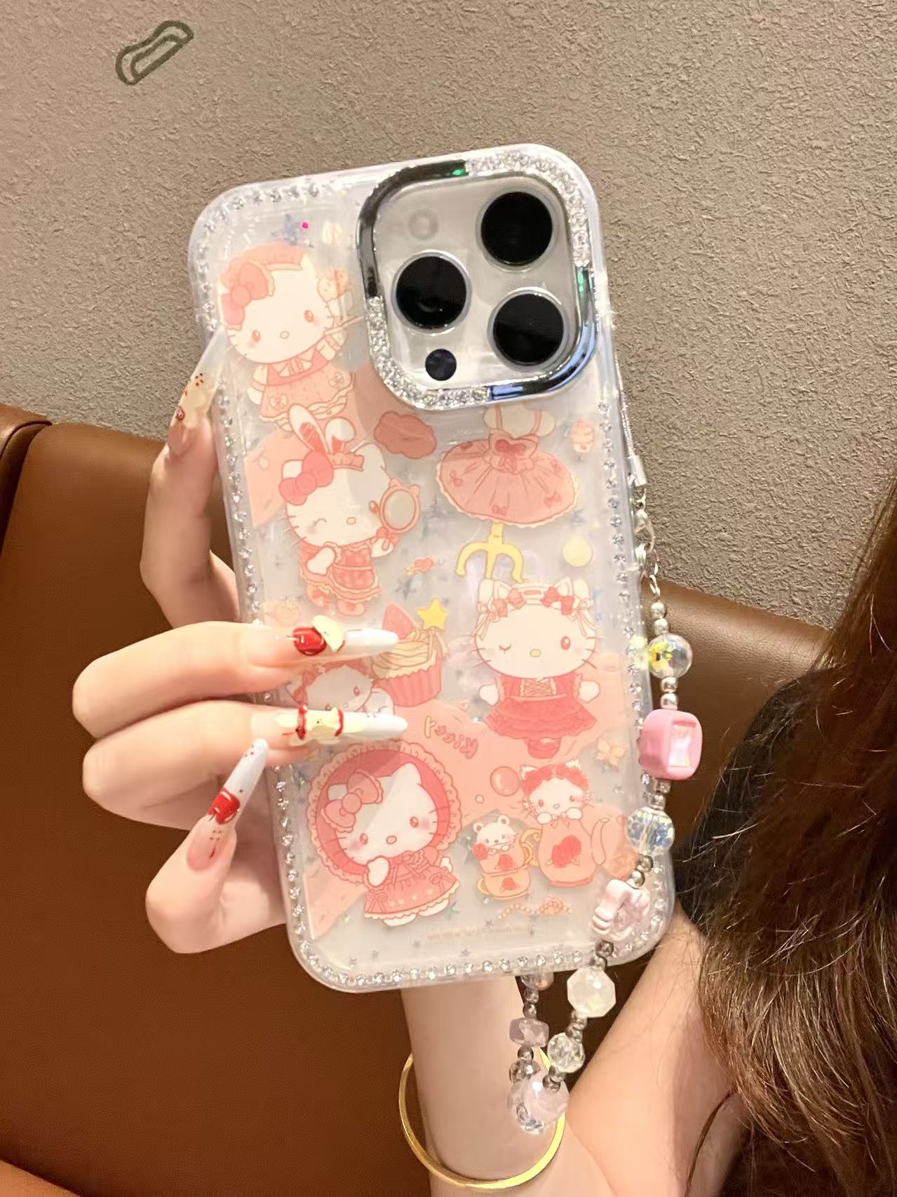 【自带相机保护按键】可爱KT适用苹果16/15/14/13防摔手机壳