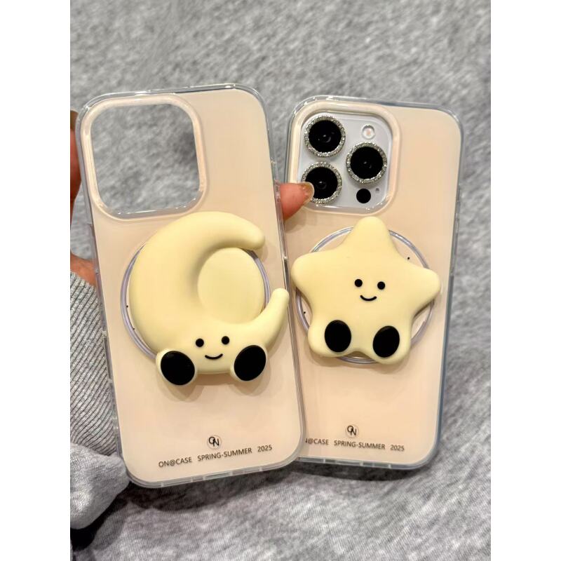 简约奶萌Jellycat星星月亮磁吸适用iphone16promax苹果15手机壳14