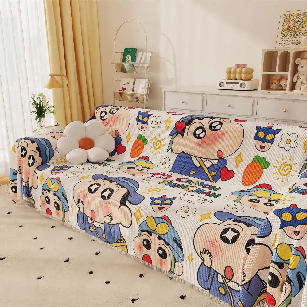 可爱卡通全盖防滑沙发巾四季通用防尘沙发垫套罩