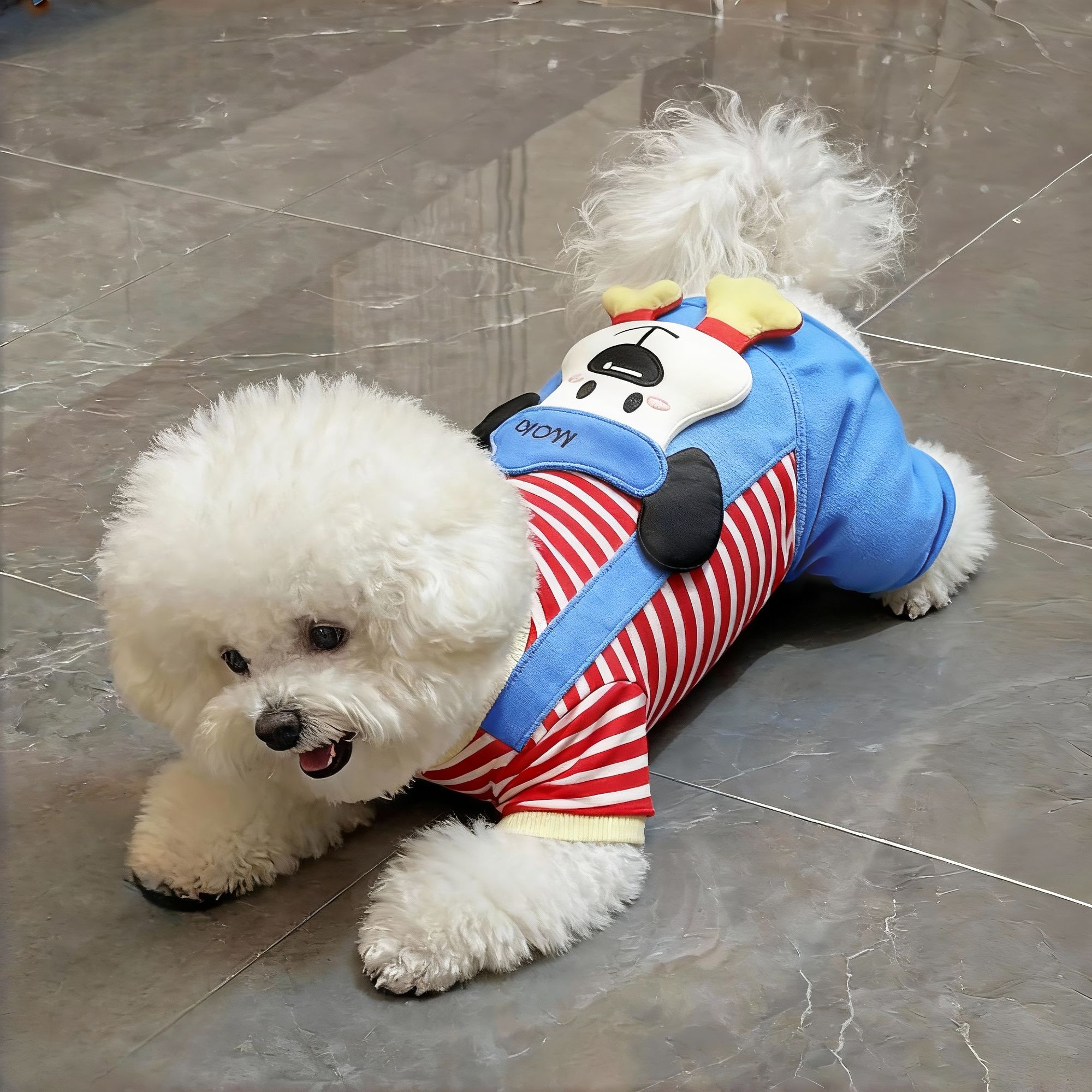 小狗狗衣服新款秋冬加厚可爱立体公仔背带裤比熊泰迪中小型犬衣服