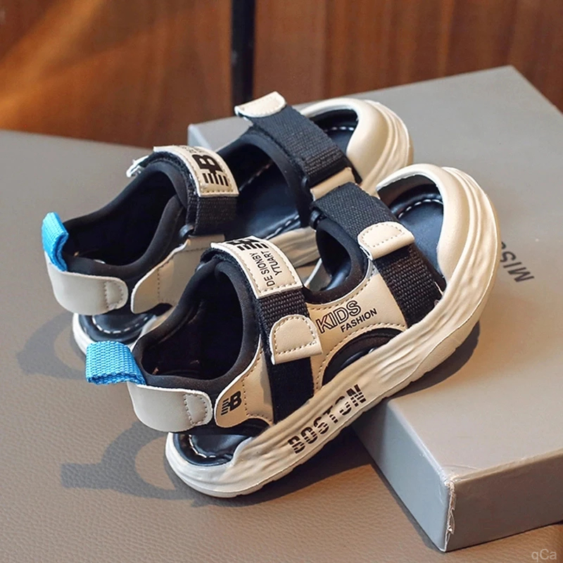 小黄鸭男童凉鞋2025新款夏季运动休闲凉拖防滑沙滩鞋中大童男孩子