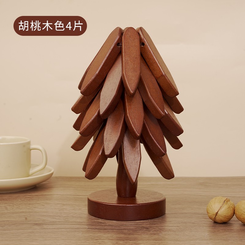 实木隔热垫餐垫防烫垫高级感一棵树家用耐高温锅垫杯垫桌垫砂锅垫