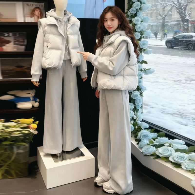 2025秋季新款时尚显瘦气质网红高档套装女高级百搭宽松三件套